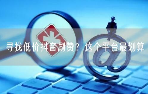寻找低价抖音刷赞？这个平台最划算