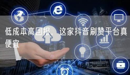 低成本高回报，这家抖音刷赞平台真便宜