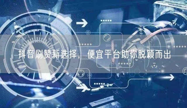 抖音刷赞新选择，便宜平台助你脱颖而出