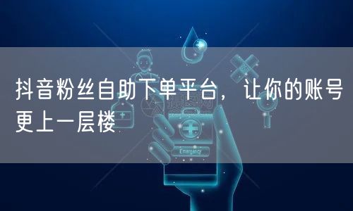 抖音粉丝自助下单平台，让你的账号更上一层楼