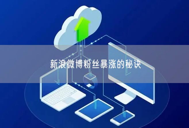 新浪微博粉丝暴涨的秘诀