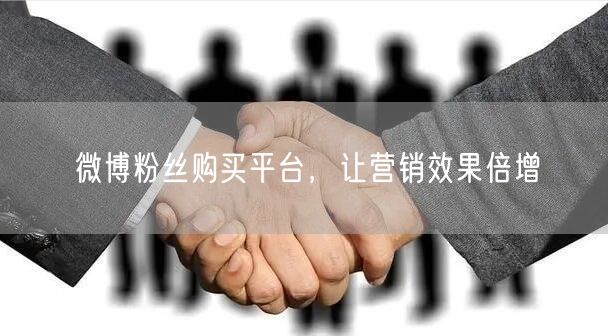 微博粉丝购买平台，让营销效果倍增