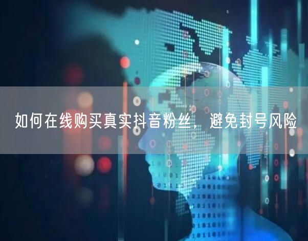 如何在线购买真实抖音粉丝，避免封号风险