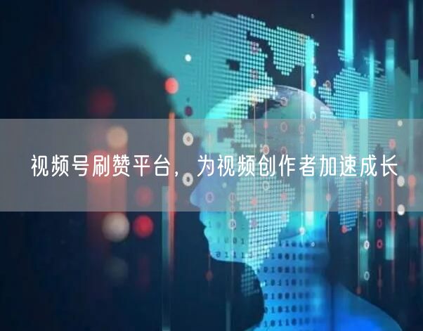 视频号刷赞平台，为视频创作者加速成长