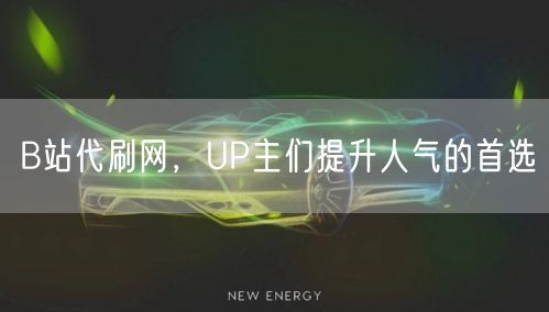 B站代刷网，UP主们提升人气的首选