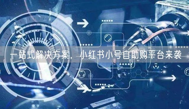 一站式解决方案，小红书小号自助购平台来袭
